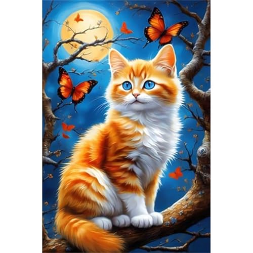 Katze unter Mond - Puzzles für Erwachsene,Puzzle 700 Teile, Puzzle 38x52 cm DIY - Puzzles für Heimdekoration, Familienpuzzle für Erwachsene und Kinder Katze unter Mond - Puzzles für Erwachsene,Puzzle 700 Teile, Puzzle 38x52 cm DIY - Puzzles für Heimdekoration, Familienpuzzle für Erwachsene und Kinder von Cekog
