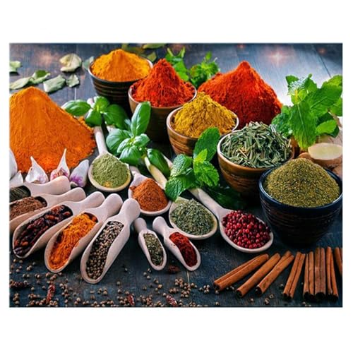 Küchengewürz - Puzzles für Erwachsene,Puzzle 500 Teile, Puzzle 38x52 cm DIY - Puzzles für Heimdekoration, Familienpuzzle für Erwachsene und Kinder von Cekog