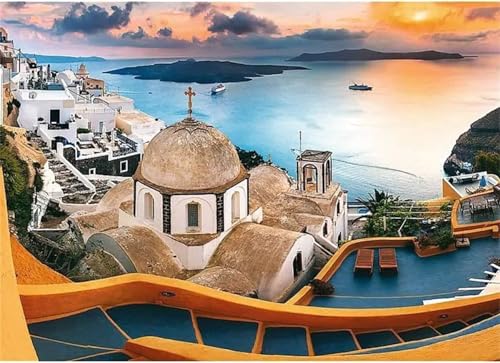 Küstenlandschaft - Puzzles für Erwachsene,Puzzle 300 Teile, Puzzle 40x28 cm DIY - Puzzles für Heimdekoration, Familienpuzzle für Erwachsene und Kinder von Cekog