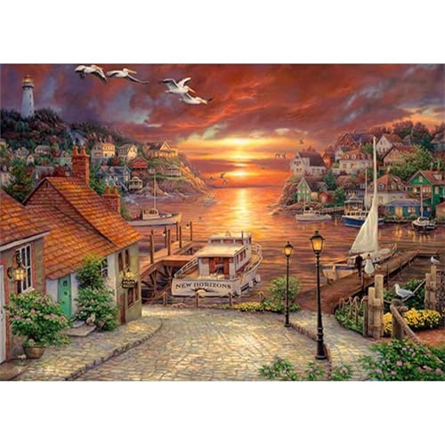Küstenstadt - Puzzles für Erwachsene,Puzzle 1000 Teile, Puzzle 50x75 cm DIY - Puzzles für Heimdekoration, Familienpuzzle für Erwachsene und Kinder Küstenstadt - Puzzles für Erwachsene,Puzzle 1000 Teile, Puzzle 50x75 cm DIY - Puzzles für Heimdekoration, Familienpuzzle für Erwachsene und Kinder von Cekog