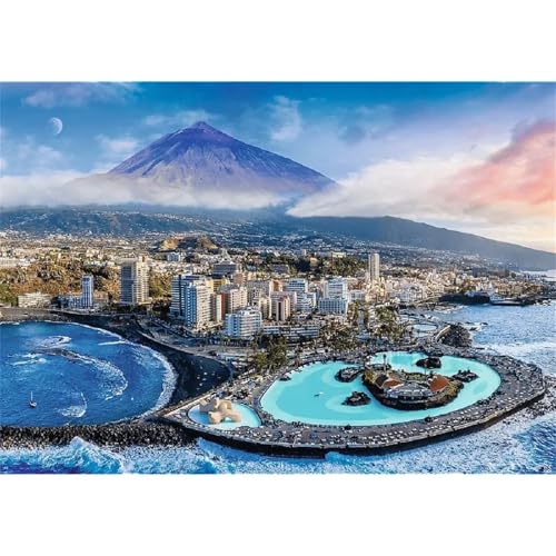 Landschaft Berg - Puzzles für Erwachsene,Puzzle 1500 Teile, Puzzle 87x57 cm DIY - Puzzles für Heimdekoration, Familienpuzzle für Erwachsene und Kinder von Cekog