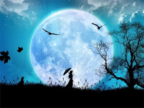Landschaft Mond - Puzzles für Erwachsene,Puzzle 1000 Teile, Puzzle 50x75 cm DIY - Puzzles für Heimdekoration, Familienpuzzle für Erwachsene und Kinder von Cekog