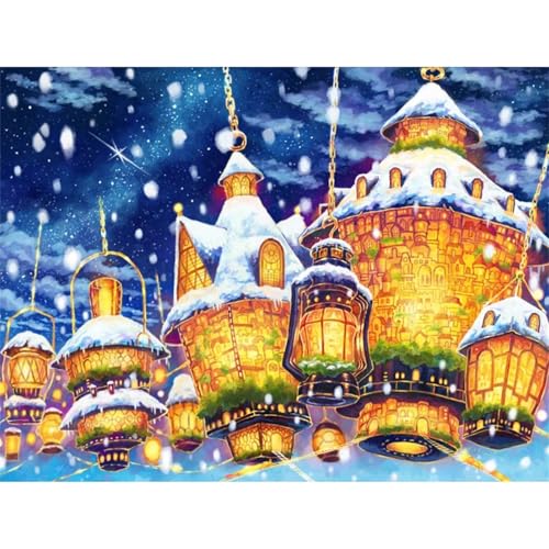 Laternenlandschaft - Puzzles für Erwachsene,Puzzle 700 Teile, Puzzle 38x52 cm DIY - Puzzles für Heimdekoration, Familienpuzzle für Erwachsene und Kinder von Cekog