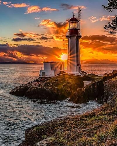 Leuchtturm Sonnenuntergang - Puzzles für Erwachsene,Puzzle 1000 Teile, Puzzle 50x75cm, DIY-Puzzles für Heimdekoration, Familienpuzzle für Erwachsene und Kinder Leuchtturm Sonnenuntergang - Puzzles für Erwachsene,Puzzle 1000 Teile, Puzzle 50x75cm, DIY-Puzzles für Heimdekoration, Familienpuzzle für Erwachsene und Kinder von Cekog