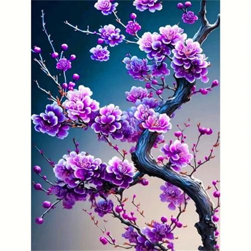 Lila Pflaumen - Puzzles für Erwachsene,Puzzle 1500 Teile, Puzzle 87x57cm, DIY-Puzzles für Heimdekoration, Familienpuzzle für Erwachsene und Kinder von Cekog