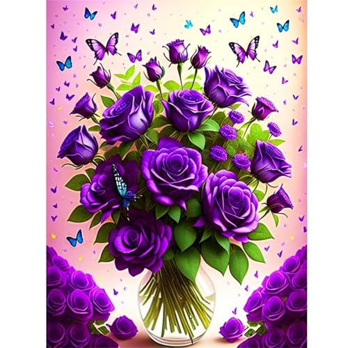 Lila Rosen - Puzzles für Erwachsene,Puzzle 700 Teile, Puzzle 38x52 cm DIY - Puzzles für Heimdekoration, Familienpuzzle für Erwachsene und Kinder von Cekog