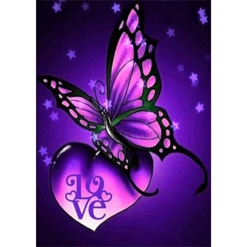 Lila Schmetterling - Puzzles für Erwachsene,Puzzle 300 Teile, Puzzle 40x28 cm DIY - Puzzles für Heimdekoration, Familienpuzzle für Erwachsene und Kinder von Cekog