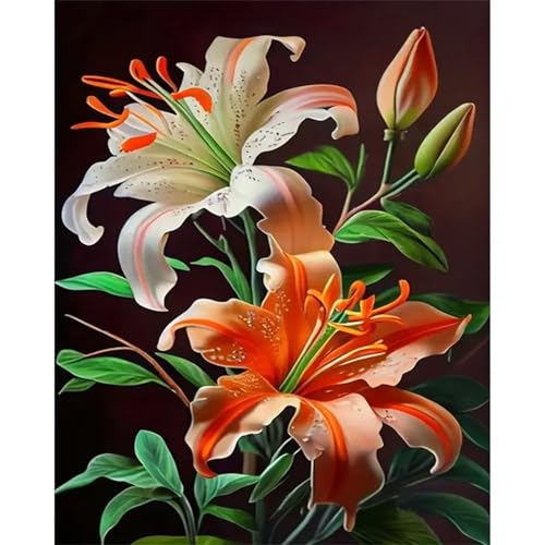 Lilienblume - Puzzles für Erwachsene,Puzzle 1000 Teile, Puzzle 50x75 cm DIY - Puzzles für Heimdekoration, Familienpuzzle für Erwachsene und Kinder von Cekog