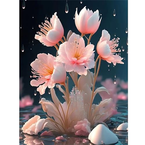 Lotusregen - Puzzles für Erwachsene,Puzzle 120 Teile, Puzzle 25x20 cm DIY - Puzzles für Heimdekoration, Familienpuzzle für Erwachsene und Kinder von Cekog