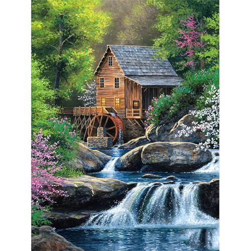 Malerisches Chalet - Puzzles für Erwachsene,Puzzle 300 Teile, Puzzle 40x28 cm DIY - Puzzles für Heimdekoration, Familienpuzzle für Erwachsene und Kinder von Cekog
