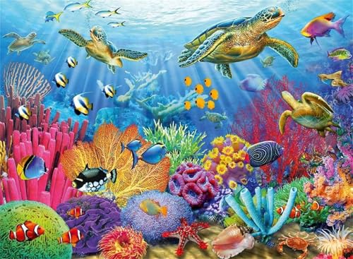 Meerestiere aus Korallen - Puzzles für Erwachsene,Puzzle 1000 Teile, Puzzle 50x75 cm DIY - Puzzles für Heimdekoration, Familienpuzzle für Erwachsene und Kinder Meerestiere aus Korallen - Puzzles für Erwachsene,Puzzle 1000 Teile, Puzzle 50x75 cm DIY - Puzzles für Heimdekoration, Familienpuzzle für Erwachsene und Kinder von Cekog