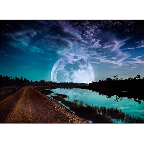 Mondlandschaft - Puzzles für Erwachsene,Puzzle 500 Teile, Puzzle 38x52 cm DIY - Puzzles für Heimdekoration, Familienpuzzle für Erwachsene und Kinder von Cekog