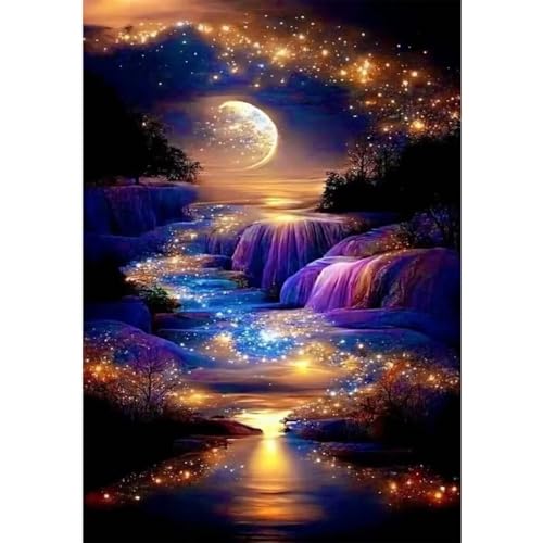 Mondwasserfall - Puzzles für Erwachsene,Puzzle 200 Teile, Puzzle 35x25 cm DIY - Puzzles für Heimdekoration, Familienpuzzle für Erwachsene und Kinder Mondwasserfall - Puzzles für Erwachsene,Puzzle 200 Teile, Puzzle 35x25 cm DIY - Puzzles für Heimdekoration, Familienpuzzle für Erwachsene und Kinder von Cekog