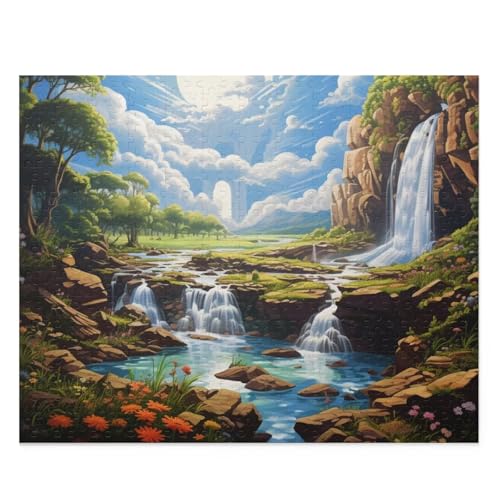 Natürliche Landschaftswasserfälle - Puzzles für Erwachsene,Puzzle 300 Teile, Puzzle 40x28 cm DIY - Puzzles für Heimdekoration, Familienpuzzle für Erwachsene und Kinder Natürliche Landschaftswasserfälle - Puzzles für Erwachsene,Puzzle 300 Teile, Puzzle 40x28 cm DIY - Puzzles für Heimdekoration, Familienpuzzle für Erwachsene und Kinder von Cekog
