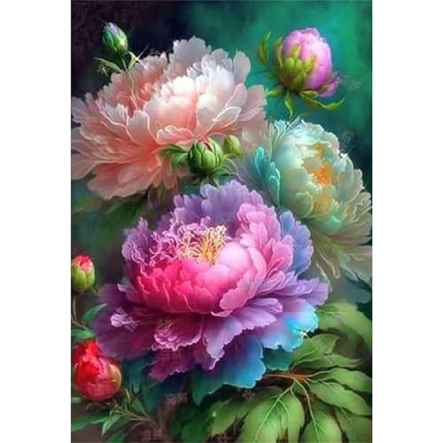 Pfingstrose - Puzzles für Erwachsene,Puzzle 200 Teile, Puzzle 35x25 cm DIY - Puzzles für Heimdekoration, Familienpuzzle für Erwachsene und Kinder von Cekog