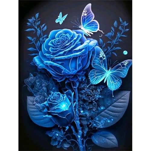 Puzzle 1000 Teile,Puzzle für Erwachsene,Blaue Rose Puzzles Lernspiel Herausforderung Spielzeug,Kunsthandwerk für Heimdekoration Unterhaltungsspiel - mit Rahmen Puzzle 1000 Teile,Puzzle für Erwachsene,Blaue Rose Puzzles Lernspiel Herausforderung Spielzeug,Kunsthandwerk für Heimdekoration Unterhaltungsspiel - mit Rahmen von Cekog