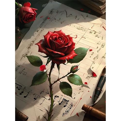 Puzzle 1000 Teile,Puzzle für Erwachsene,Rote Rose Puzzles Lernspiel Herausforderung Spielzeug,Kunsthandwerk für Heimdekoration Unterhaltungsspiel - mit Rahmen Puzzle 1000 Teile,Puzzle für Erwachsene,Rote Rose Puzzles Lernspiel Herausforderung Spielzeug,Kunsthandwerk für Heimdekoration Unterhaltungsspiel - mit Rahmen von Cekog