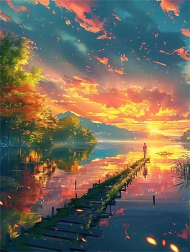 Puzzle 1200 Teile,Puzzle für Erwachsene,Sonnenuntergang an der Lakeside Bridge Puzzles Lernspiel Herausforderung Spielzeug,Kunsthandwerk für Heimdekor Unterhaltungsspiel - mit Rahmen Puzzle 1200 Teile,Puzzle für Erwachsene,Sonnenuntergang an der Lakeside Bridge Puzzles Lernspiel Herausforderung Spielzeug,Kunsthandwerk für Heimdekor Unterhaltungsspiel - mit Rahmen von Cekog