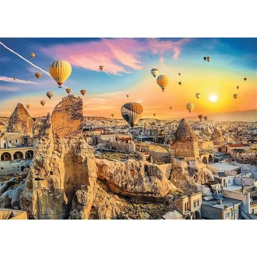 Puzzle 200 Teile,Puzzle für Erwachsene,Heißluftballon bei Sonnenaufgang Puzzles Lernspiel Herausforderung Spielzeug,Kunsthandwerk für Heimdekoration Unterhaltungsspiel - mit Rahmen Puzzle 200 Teile,Puzzle für Erwachsene,Heißluftballon bei Sonnenaufgang Puzzles Lernspiel Herausforderung Spielzeug,Kunsthandwerk für Heimdekoration Unterhaltungsspiel - mit Rahmen von Cekog