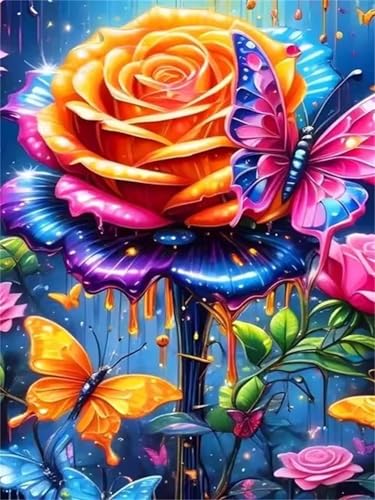 Puzzle 200 Teile,Puzzle für Erwachsene,Rose Blume Schmetterling Puzzles Lernspiel Herausforderung Spielzeug,Kunsthandwerk für Heimdekoration Unterhaltungsspiel - mit Rahmen Puzzle 200 Teile,Puzzle für Erwachsene,Rose Blume Schmetterling Puzzles Lernspiel Herausforderung Spielzeug,Kunsthandwerk für Heimdekoration Unterhaltungsspiel - mit Rahmen von Cekog