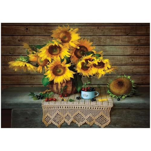 Puzzle 200 Teile,Puzzle für Erwachsene,Sonnenblumen-Stillleben Puzzles Lernspiel Herausforderung Spielzeug,Kunsthandwerk für Heimdekoration Unterhaltungsspiel - mit Rahmen Puzzle 200 Teile,Puzzle für Erwachsene,Sonnenblumen-Stillleben Puzzles Lernspiel Herausforderung Spielzeug,Kunsthandwerk für Heimdekoration Unterhaltungsspiel - mit Rahmen von Cekog