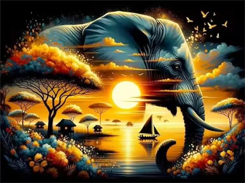 Puzzle 200 Teile,Puzzle für Erwachsene,Sonnenuntergang Elefantenlandschaft Puzzles Lernspiel Herausforderung Spielzeug,Kunsthandwerk für Heimdekoration Unterhaltungsspiel - mit Rahmen Puzzle 200 Teile,Puzzle für Erwachsene,Sonnenuntergang Elefantenlandschaft Puzzles Lernspiel Herausforderung Spielzeug,Kunsthandwerk für Heimdekoration Unterhaltungsspiel - mit Rahmen von Cekog