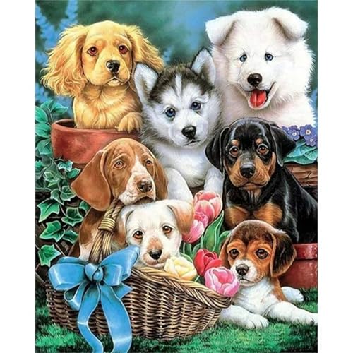 Puzzle 200 Teile,Puzzle für Erwachsene,Tierhunde Puzzles Lernspiel Herausforderung Spielzeug,Kunsthandwerk für Heimdekoration Unterhaltungsspiel - mit Rahmen von Cekog