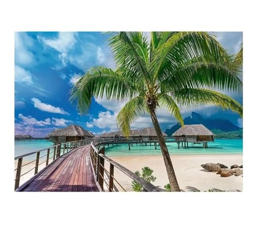 Puzzle 200 Teile,Puzzle für Erwachsene,Tropisches Resort Puzzles Lernspiel Herausforderung Spielzeug,Kunsthandwerk für Heimdekoration Unterhaltungsspiel - mit Rahmen Puzzle 200 Teile,Puzzle für Erwachsene,Tropisches Resort Puzzles Lernspiel Herausforderung Spielzeug,Kunsthandwerk für Heimdekoration Unterhaltungsspiel - mit Rahmen von Cekog