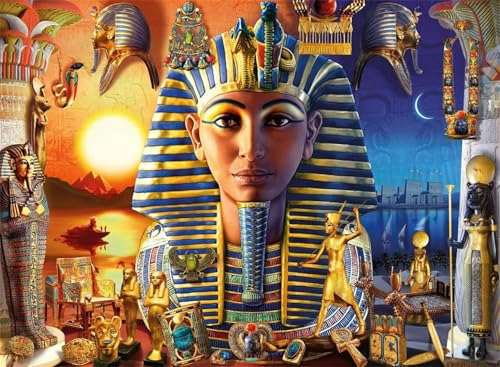 Puzzle 300 Teile,Puzzle für Erwachsene,Altes Ägypten Puzzles Lernspiel Herausforderung Spielzeug,Kunsthandwerk für Heimdekoration Unterhaltungsspiel - mit Rahmen von Cekog