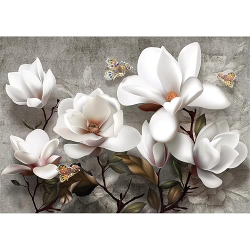 Puzzle 300 Teile,Puzzle für Erwachsene,Blume Weißer Kapok Puzzles Lernspiel Herausforderung Spielzeug,Kunsthandwerk für Heimdekoration Unterhaltungsspiel - mit Rahmen Puzzle 300 Teile,Puzzle für Erwachsene,Blume Weißer Kapok Puzzles Lernspiel Herausforderung Spielzeug,Kunsthandwerk für Heimdekoration Unterhaltungsspiel - mit Rahmen von Cekog