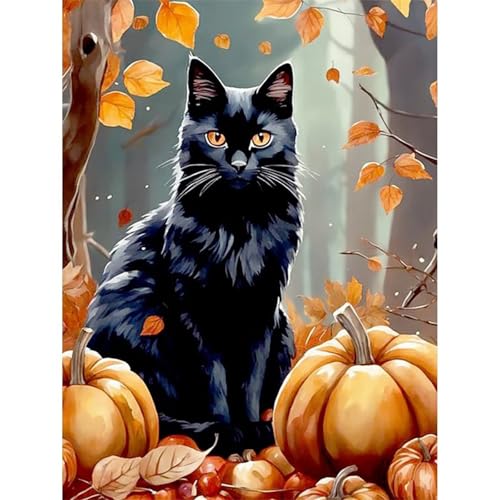 Puzzle 300 Teile,Puzzle für Erwachsene,Herbstkürbis Schwarze Katze Puzzles Lernspiel Herausforderung Spielzeug,Kunsthandwerk für Heimdekoration Unterhaltungsspiel - mit Rahmen Puzzle 300 Teile,Puzzle für Erwachsene,Herbstkürbis Schwarze Katze Puzzles Lernspiel Herausforderung Spielzeug,Kunsthandwerk für Heimdekoration Unterhaltungsspiel - mit Rahmen von Cekog