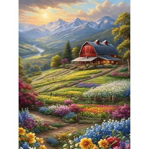 Puzzle 300 Teile,Puzzle für Erwachsene,Ländliche Blumenfeldlandschaft Puzzles Lernspiel Herausforderung Spielzeug,Kunsthandwerk für Heimdekoration Unterhaltungsspiel - mit Rahmen Puzzle 300 Teile,Puzzle für Erwachsene,Ländliche Blumenfeldlandschaft Puzzles Lernspiel Herausforderung Spielzeug,Kunsthandwerk für Heimdekoration Unterhaltungsspiel - mit Rahmen von Cekog