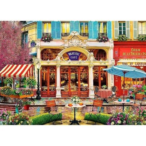 Puzzle 300 Teile,Puzzle für Erwachsene,Straßencafé Puzzles Lernspiel Herausforderung Spielzeug,Kunsthandwerk für Heimdekoration Unterhaltungsspiel - mit Rahmen Puzzle 300 Teile,Puzzle für Erwachsene,Straßencafé Puzzles Lernspiel Herausforderung Spielzeug,Kunsthandwerk für Heimdekoration Unterhaltungsspiel - mit Rahmen von Cekog