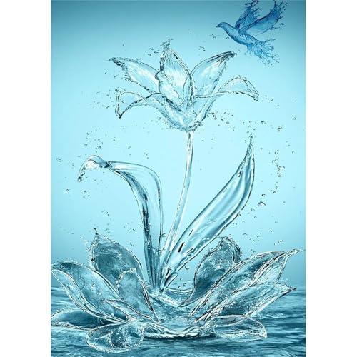 Puzzle 300 Teile,Puzzle für Erwachsene,Wasserblume Puzzles Lernspiel Herausforderung Spielzeug,Kunsthandwerk für Heimdekoration Unterhaltungsspiel - mit Rahmen von Cekog