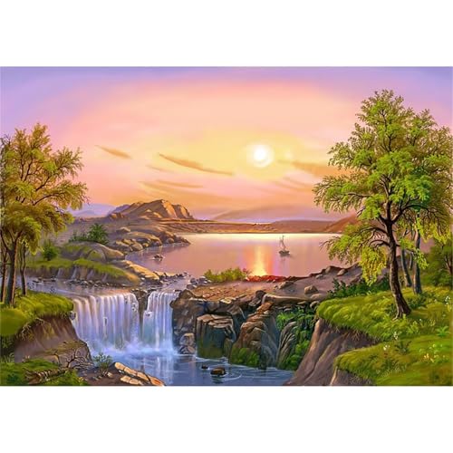 Puzzle 500 Teile,Puzzle für Erwachsene,Baum am Seeufer Puzzles Lernspiel Herausforderung Spielzeug,Kunsthandwerk für Heimdekoration Unterhaltungsspiel - mit Rahmen Puzzle 500 Teile,Puzzle für Erwachsene,Baum am Seeufer Puzzles Lernspiel Herausforderung Spielzeug,Kunsthandwerk für Heimdekoration Unterhaltungsspiel - mit Rahmen von Cekog