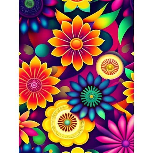 Puzzle 500 Teile,Puzzle für Erwachsene,Bunte abstrakte Blumen Puzzles Lernspiel Herausforderung Spielzeug,Kunsthandwerk für Heimdekoration Unterhaltungsspiel - mit Rahmen Puzzle 500 Teile,Puzzle für Erwachsene,Bunte abstrakte Blumen Puzzles Lernspiel Herausforderung Spielzeug,Kunsthandwerk für Heimdekoration Unterhaltungsspiel - mit Rahmen von Cekog