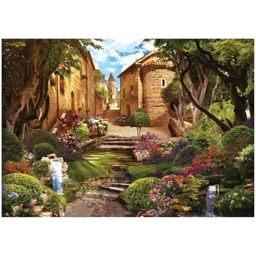Puzzle 500 Teile,Puzzle für Erwachsene,Landhaus Puzzles Lernspiel Herausforderung Spielzeug,Kunsthandwerk für Heimdekoration Unterhaltungsspiel - mit Rahmen von Cekog