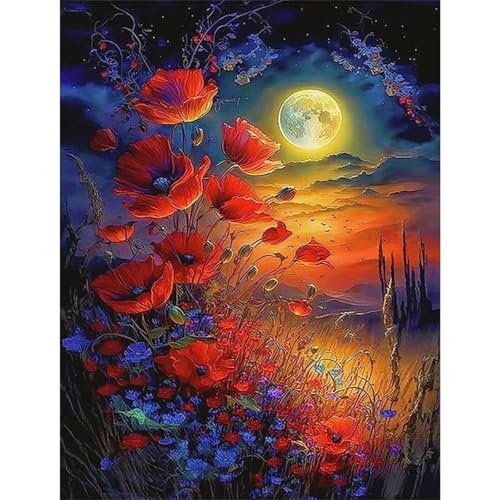 Puzzle 500 Teile,Puzzle für Erwachsene,Mohnblumenmond Puzzles Lernspiel Herausforderung Spielzeug,Kunsthandwerk für Heimdekoration Unterhaltungsspiel - mit Rahmen Puzzle 500 Teile,Puzzle für Erwachsene,Mohnblumenmond Puzzles Lernspiel Herausforderung Spielzeug,Kunsthandwerk für Heimdekoration Unterhaltungsspiel - mit Rahmen von Cekog