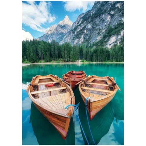 Puzzle 500 Teile,Puzzle für Erwachsene,Seebootlandschaft Puzzles Lernspiel Herausforderung Spielzeug,Kunsthandwerk für Heimdekoration Unterhaltungsspiel - mit Rahmen von Cekog