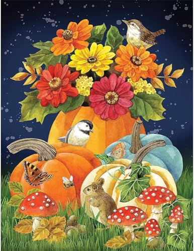 Puzzle 700 Teile,Puzzle für Erwachsene,Herbstliche Kürbislandschaft Puzzles Lernspiel Herausforderung Spielzeug,Kunsthandwerk für Heimdekoration Unterhaltungsspiel - mit Rahmen von Cekog