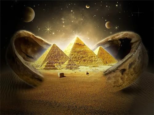 Pyramiden Fantasie - Puzzles für Erwachsene,Puzzle 300 Teile, Puzzle 40x28 cm DIY - Puzzles für Heimdekoration, Familienpuzzle für Erwachsene und Kinder von Cekog