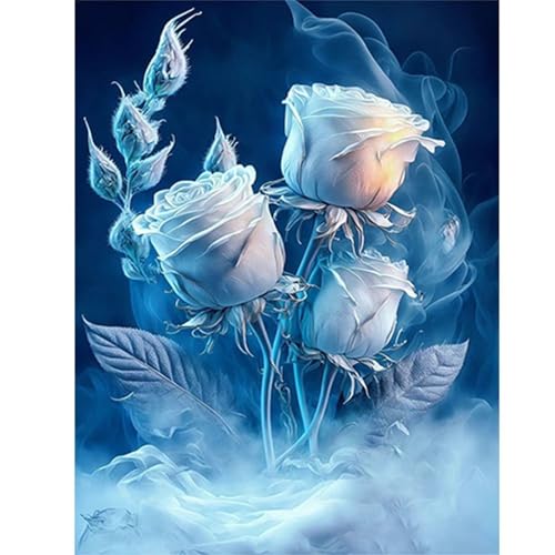 Rauchrosen Blumen - Puzzles für Erwachsene,Puzzle 1200 Teile, Puzzle 50x75 cm DIY - Puzzles für Heimdekoration, Familienpuzzle für Erwachsene und Kinder von Cekog
