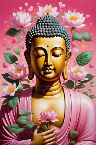 Religiöser Lotus - Puzzles für Erwachsene,Puzzle 1000 Teile, Puzzle 50x75cm, DIY-Puzzles für Heimdekoration, Familienpuzzle für Erwachsene und Kinder von Cekog