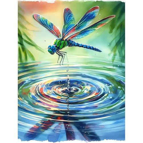Romantische Libelle - Puzzles für Erwachsene,Puzzle 120 Teile, Puzzle 25x20 cm DIY - Puzzles für Heimdekoration, Familienpuzzle für Erwachsene und Kinder von Cekog