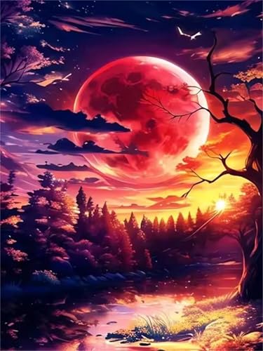 Rote Mondlandschaft - Puzzles für Erwachsene,Puzzle 500 Teile, Puzzle 38x52 cm DIY - Puzzles für Heimdekoration, Familienpuzzle für Erwachsene und Kinder Rote Mondlandschaft - Puzzles für Erwachsene,Puzzle 500 Teile, Puzzle 38x52 cm DIY - Puzzles für Heimdekoration, Familienpuzzle für Erwachsene und Kinder von Cekog