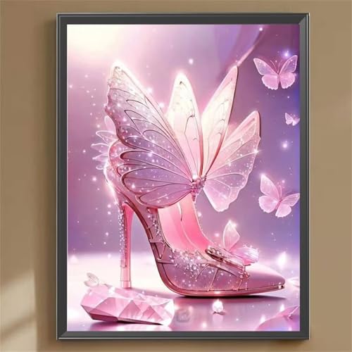 Schmetterling High Heels - Puzzles für Erwachsene,Puzzle 1000 Teile, Puzzle 50x75cm, DIY-Puzzles für Heimdekoration, Familienpuzzle für Erwachsene und Kinder von Cekog