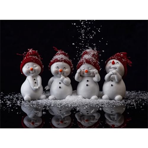 Schneemann - Puzzles für Erwachsene,Puzzle 300 Teile, Puzzle 40x28 cm DIY - Puzzles für Heimdekoration, Familienpuzzle für Erwachsene und Kinder von Cekog