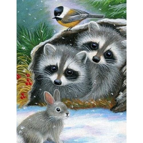 Schneewaschbär - Puzzles für Erwachsene,Puzzle 200 Teile, Puzzle 35x25 cm DIY - Puzzles für Heimdekoration, Familienpuzzle für Erwachsene und Kinder Schneewaschbär - Puzzles für Erwachsene,Puzzle 200 Teile, Puzzle 35x25 cm DIY - Puzzles für Heimdekoration, Familienpuzzle für Erwachsene und Kinder von Cekog