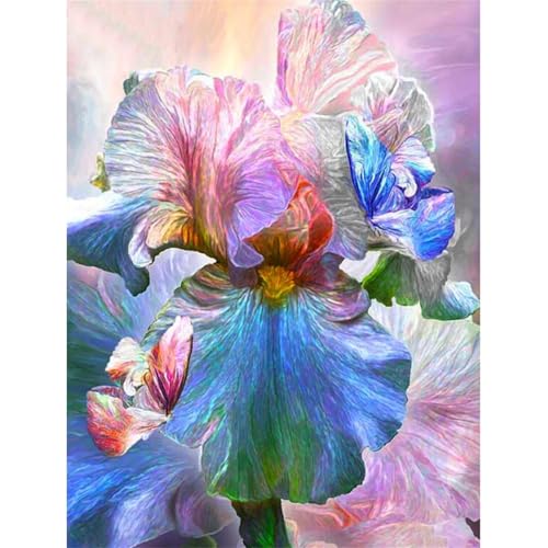 Schöne Irisblume - Puzzles für Erwachsene,Puzzle 700 Teile, Puzzle 38x52 cm DIY - Puzzles für Heimdekoration, Familienpuzzle für Erwachsene und Kinder von Cekog