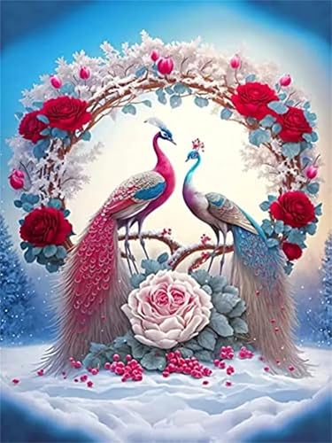 Schöne Pfauenblume - Puzzles für Erwachsene,Puzzle 1500 Teile, Puzzle 87x57 cm DIY - Puzzles für Heimdekoration, Familienpuzzle für Erwachsene und Kinder von Cekog